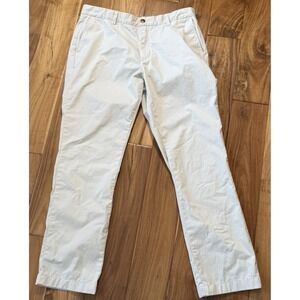 Vineyard Vines Pants Men's 36x32 Khaki Beige Stretch Straight Chino Flat Front